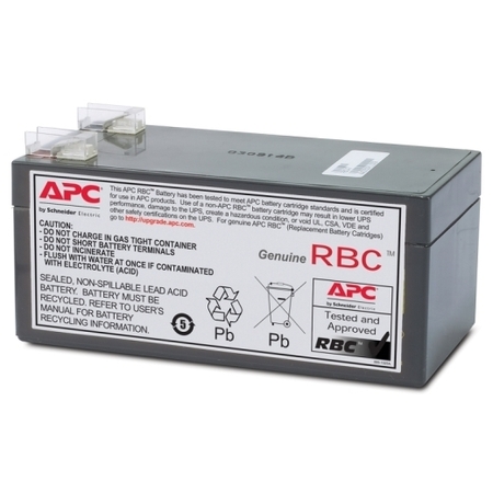 APC UPS Battery, APC UPS, 12V DC, 3 Ah, Connectors RBC47